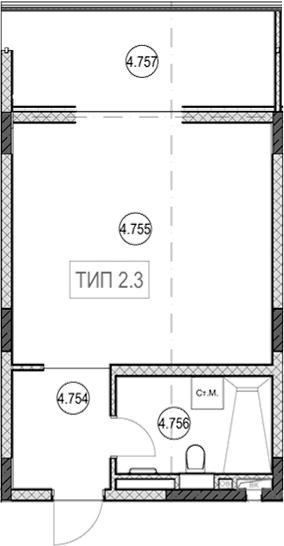 Студия, 31.5 м², 7/9 этаж, ЖК «ГК Сан Гарден Хотел&СПА»