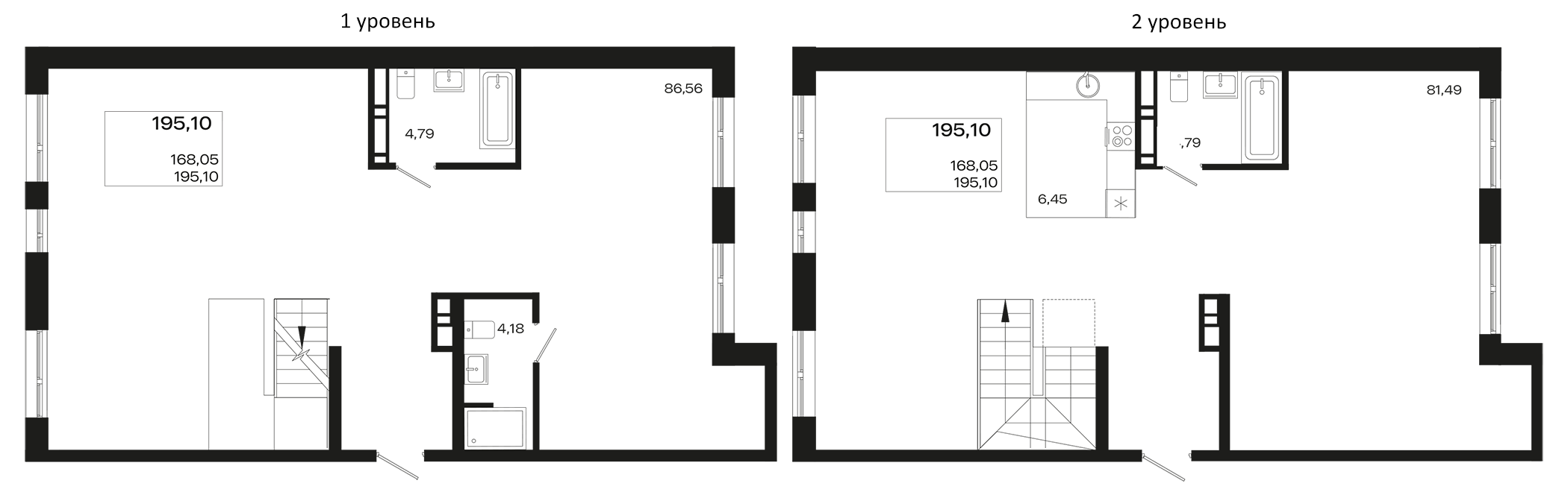 Объект, 195.1 м², 17/18 этаж, ЖК «Патрики»
