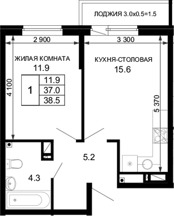 1-комн. Дыхание (АСК)