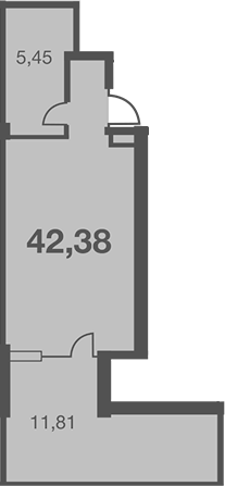 Студия, 30.57 м², 1/7 этаж, ЖК «Каравелла Португалии»
