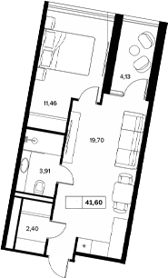 Продается 1-комн. квартира, 37.47 м²