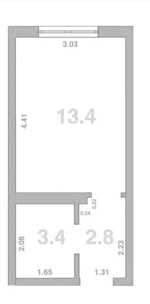 Объект, 19.7 м², 2/2 этаж, ЖК «Жемчужина Мысхако»