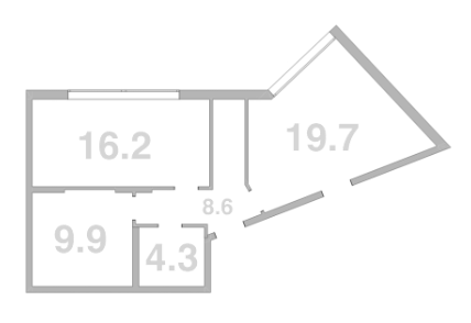 Объект, 58.7 м², 1/8 этаж, ЖК «Жемчужина Мысхако»