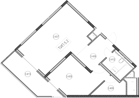Студия, 26.5 м², 4/9 этаж, ЖК «ГК Сан Гарден Хотел&СПА»
