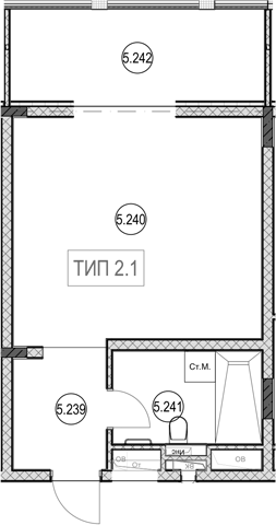 Студия, 30.8 м², 2/7 этаж, ЖК «ГК Сан Гарден Хотел&СПА»