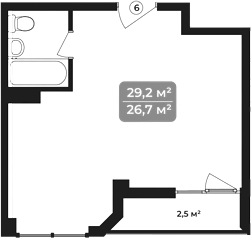 Продается 1-комн. квартира, 29.2 м²