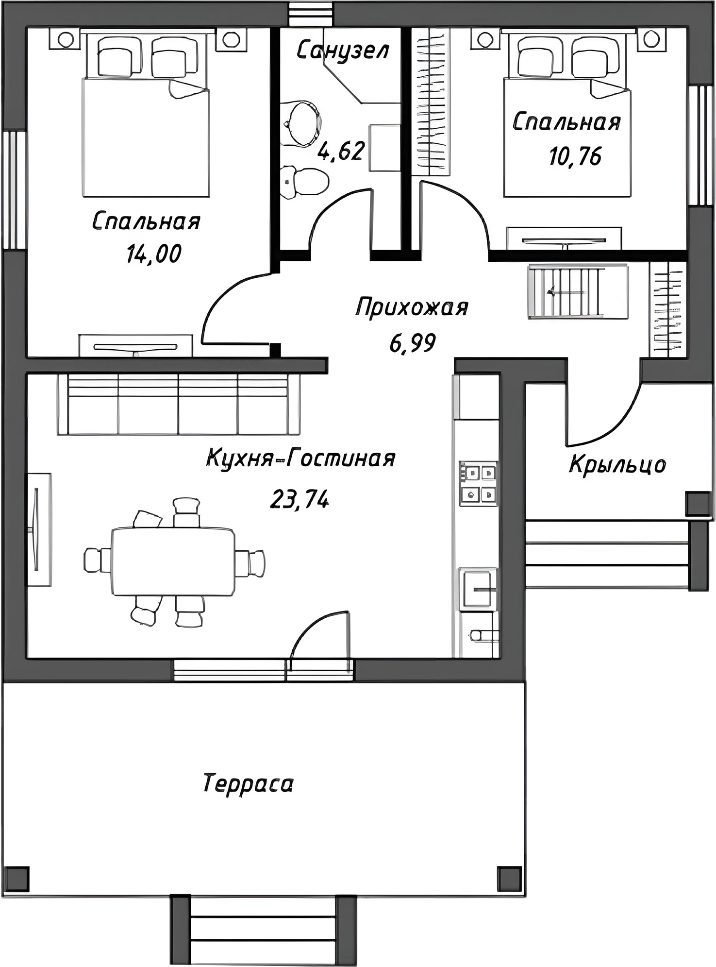 Коттедж в «Коттеджный поселок Гефест»
