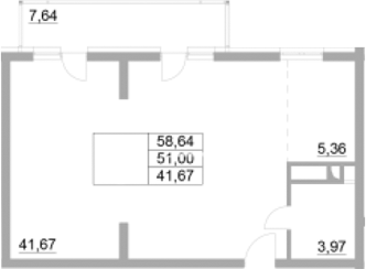Объект, 51 м², 1/8 этаж, ЖК «Времена года. Бэст Торг»
