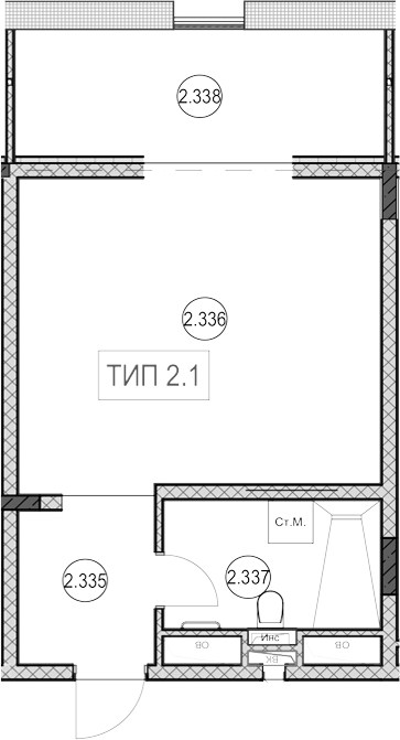 Студия, 30.8 м², 3/9 этаж, ЖК «ГК Сан Гарден Хотел&СПА»