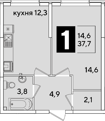 1-комн. Самолет