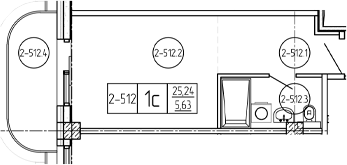 Продается 1-комн. квартира, 26.87 м²