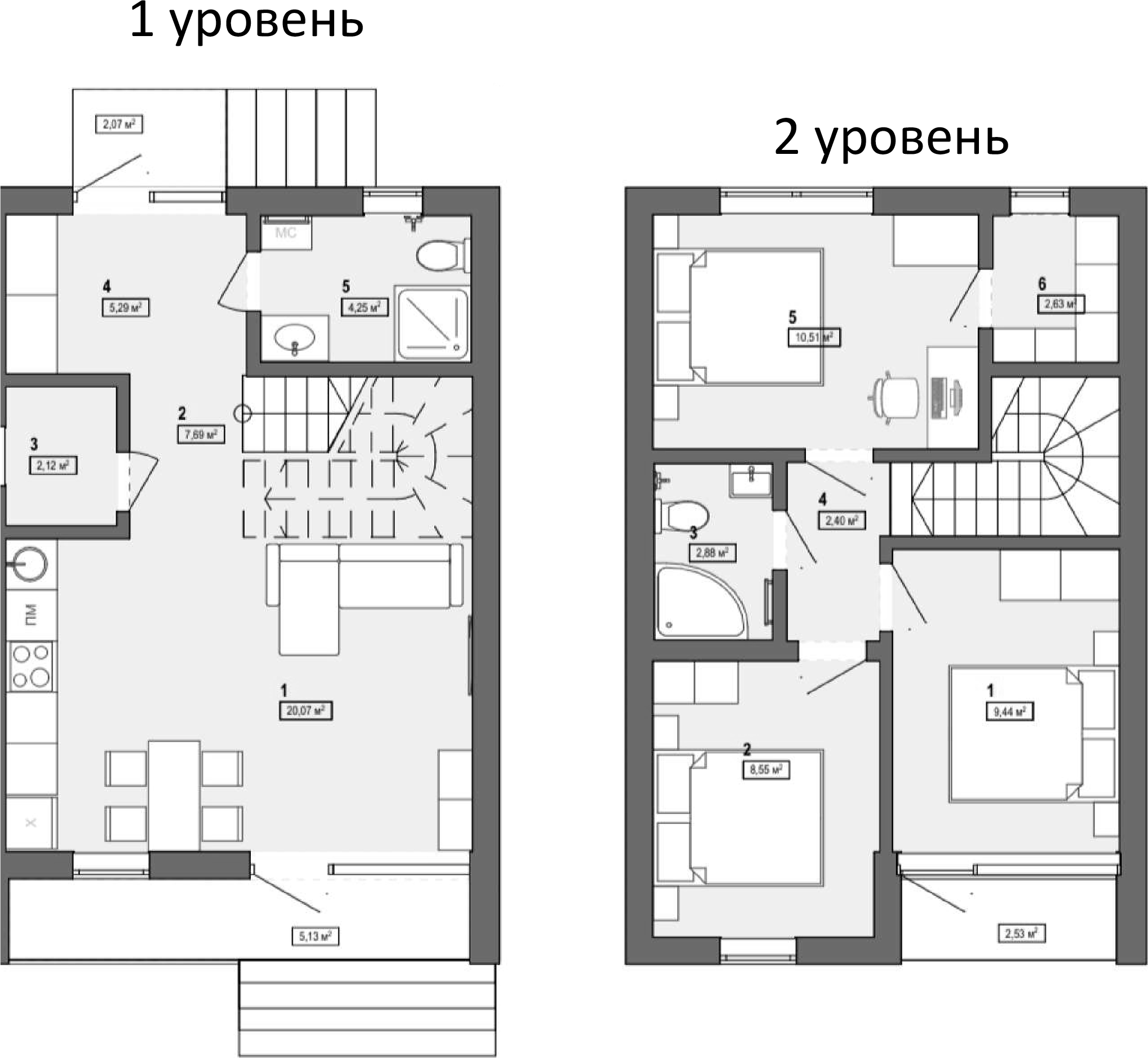 Коттедж в «Коттеджный поселок Просторный»
