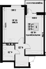 2-комн., 45.7 м², 2/7 этаж, ЖК «История»