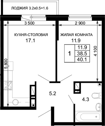 1-комн. Дыхание (АСК)