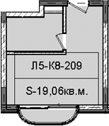 Объект, 19.06 м², 2/5 этаж, ЖК «Гостиничный комплекс Royal Beach Sochi»