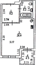 Продается 1-комн. квартира, 37.4 м²