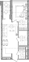 Продается 1-комн. квартира, 36.15 м²