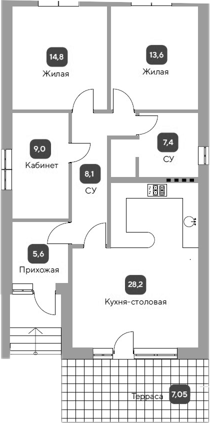 Коттедж в «Коттеджный поселок Загород 2»