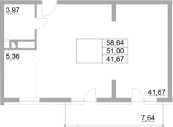 Объект, 51 м², 7/8 этаж, ЖК «Времена года. Бэст Торг»