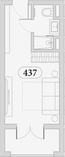 Студия, 25.8 м², 4/5 этаж, ЖК «Эден Ривьера»