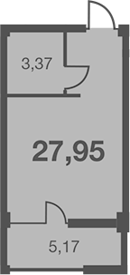 Студия, 22.78 м², 5/7 этаж, ЖК «Каравелла Португалии»