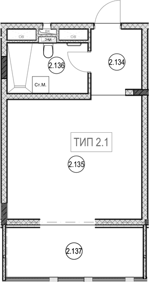 Студия, 30.8 м², 1/9 этаж, ЖК «ГК Сан Гарден Хотел&СПА»
