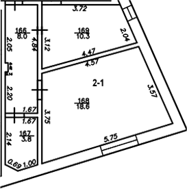 1-комн., 40.7 м², 2/4 этаж, ЖК «The Manor»
