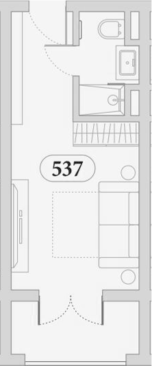 Студия, 25.8 м², 5/5 этаж, ЖК «Эден Ривьера»