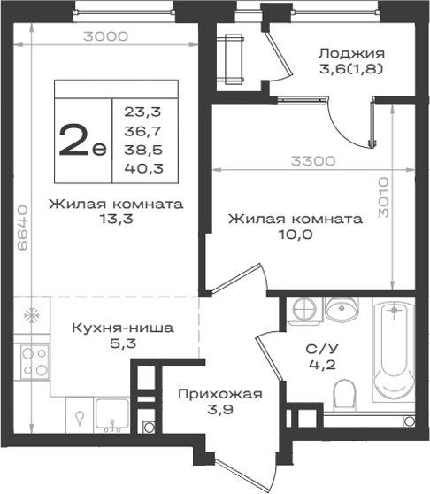 2-комн. Нагория