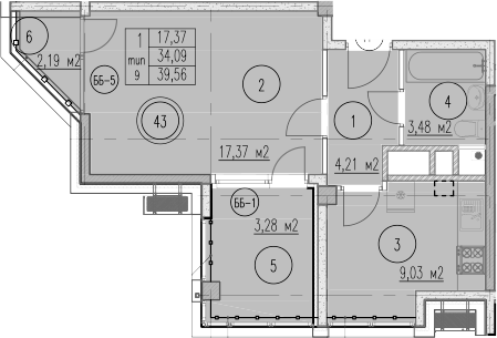 1-комн. Agoy Park Residence by Lavicon