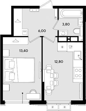 Продается 1-комн. квартира, 36 м²