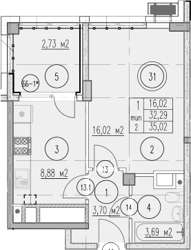 1-комн. Agoy Park Residence by Lavicon