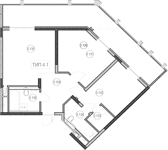 2-комн., 64.5 м², 1/9 этаж, ЖК «ГК Сан Гарден Хотел&СПА»