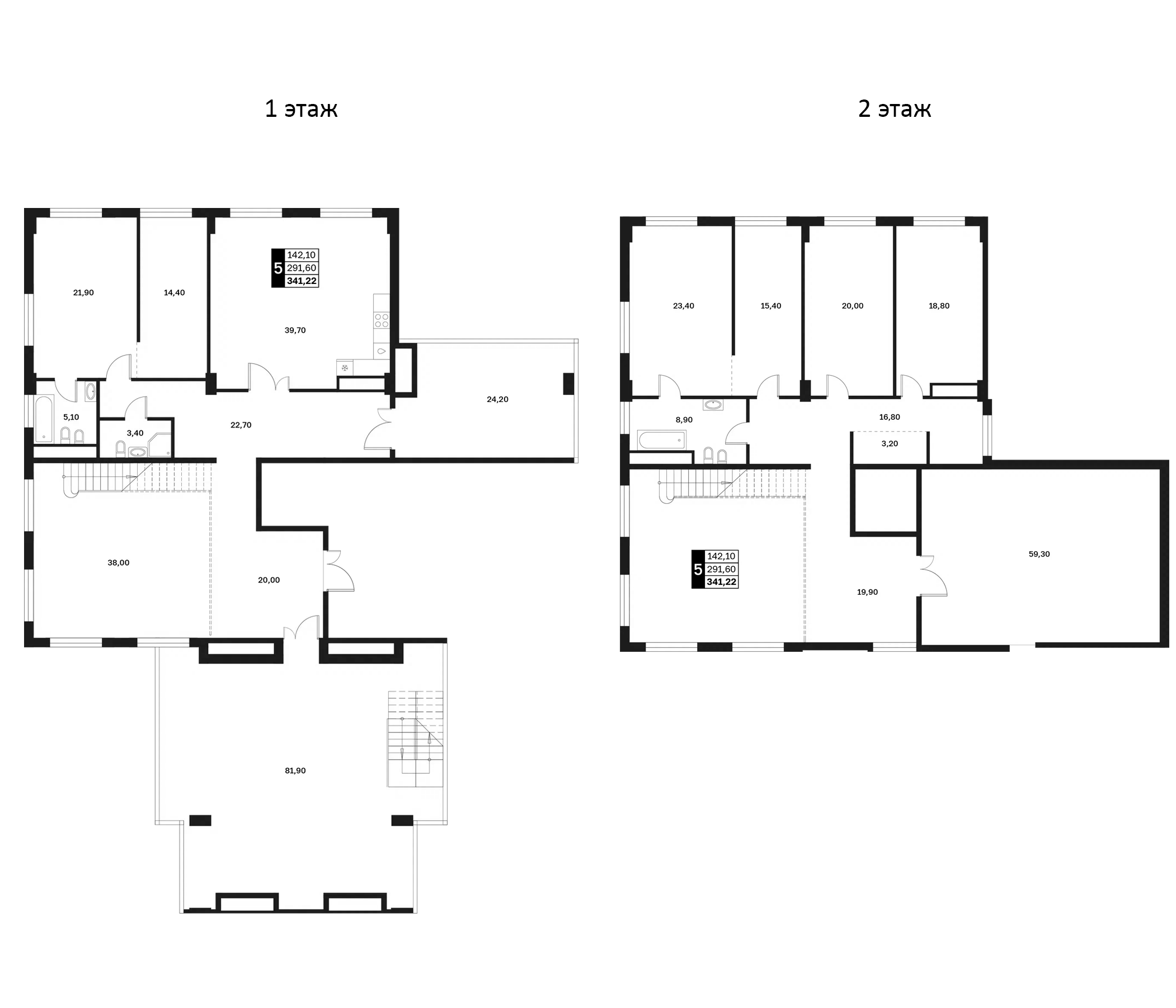 4+ комнаты, 291.6 м², 14/15 этаж, ЖК «Аксис Патриот»