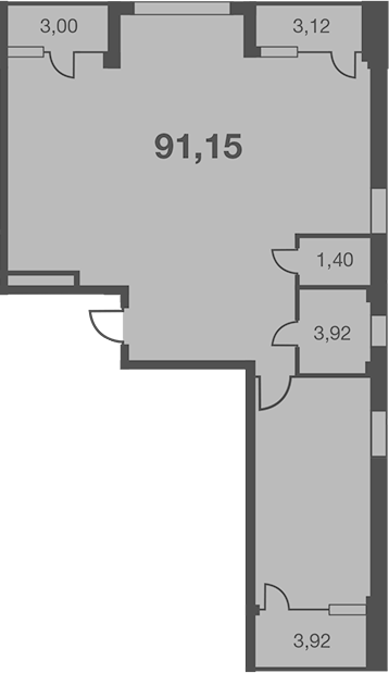 Студия, 81.11 м², 7/7 этаж, ЖК «Каравелла Португалии»