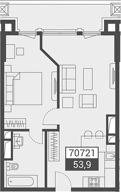 Продается 1-комн. квартира, 113 м²