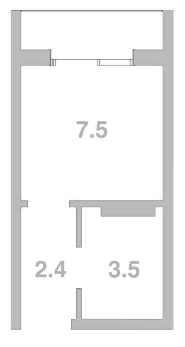 Объект, 13.4 м², 2/2 этаж, ЖК «Жемчужина Мысхако»