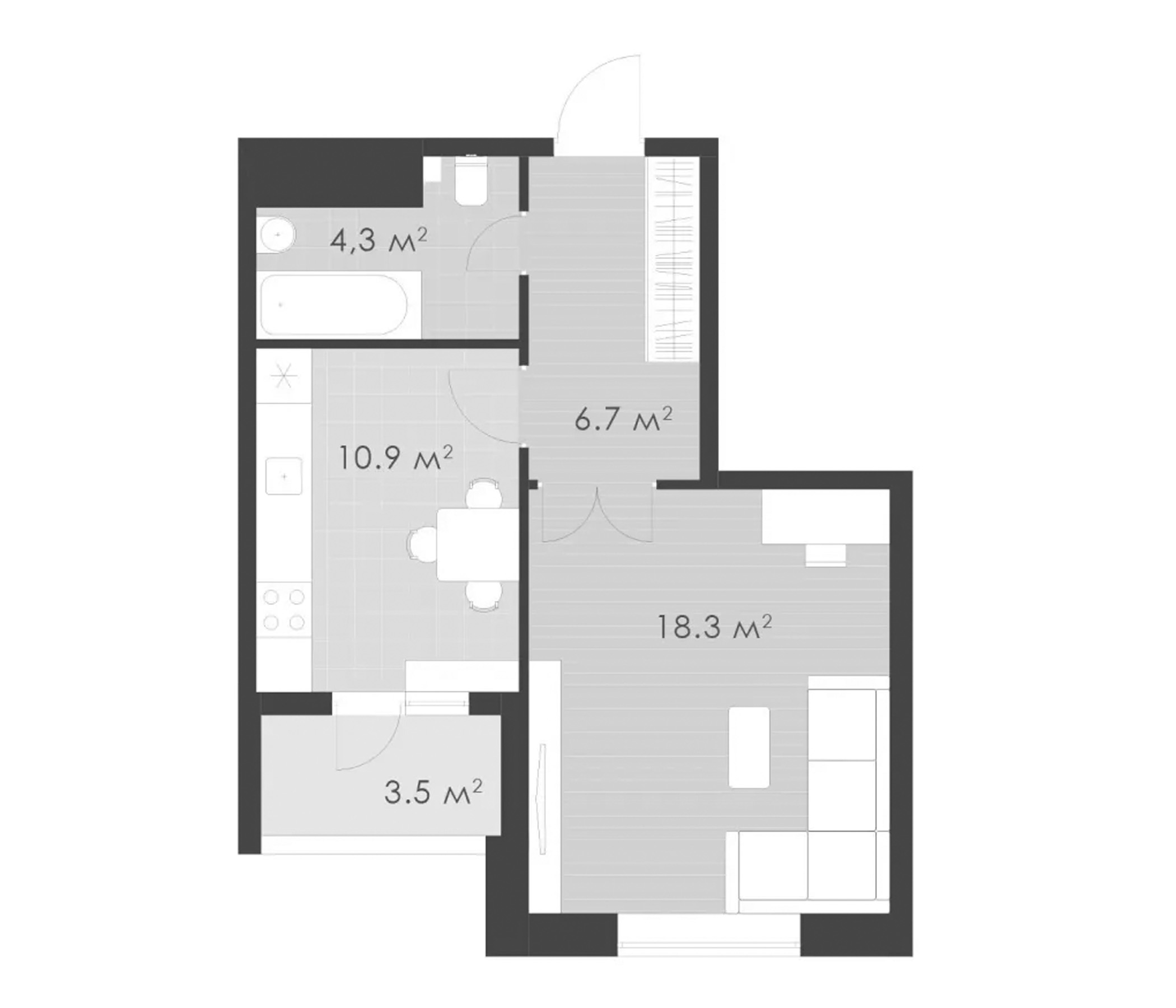 1-комн. Выбор