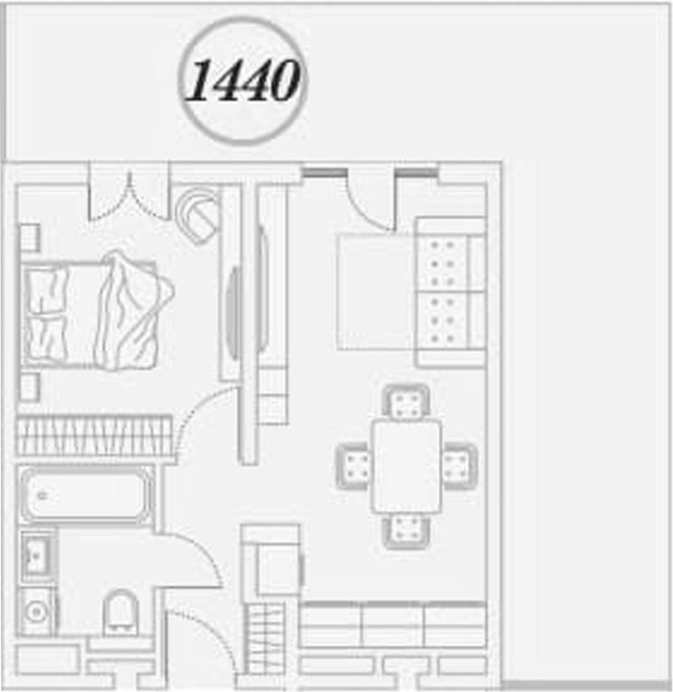 1-комн., 71.9 м², 1/5 этаж, ЖК «ГК Сан Гарден Хотел&СПА»