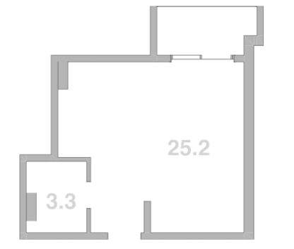 Объект, 28.5 м², 2/2 этаж, ЖК «Жемчужина Мысхако»