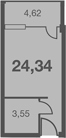 Студия, 19.72 м², 2/7 этаж, ЖК «Каравелла Португалии»