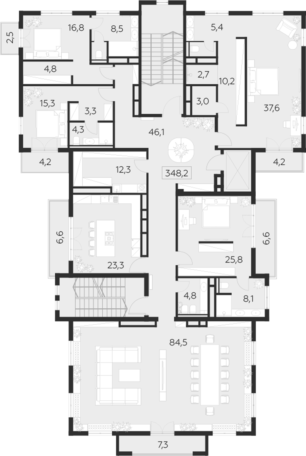 Студия LeePrime Residences Polyana Sochi