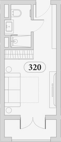 Студия, 25.9 м², 3/5 этаж, ЖК «Эден Ривьера»