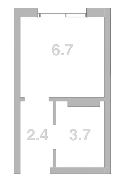 Объект, 12.7 м², 1/2 этаж, ЖК «Жемчужина Мысхако»