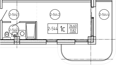 Продается 1-комн. квартира, 26.6 м²