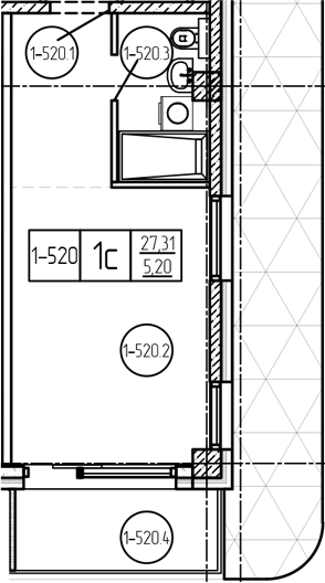 Продается 1-комн. квартира, 27.31 м²