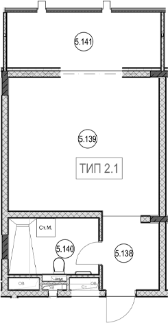 Студия, 30.8 м², 1/7 этаж, ЖК «ГК Сан Гарден Хотел&СПА»