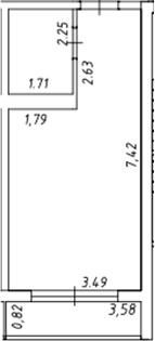 Продается 1-комн. квартира, 28.35 м²