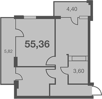 Студия, 45.14 м², 2/7 этаж, ЖК «Каравелла Португалии»