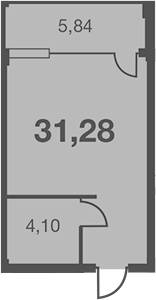 Студия, 25.44 м², 3/7 этаж, ЖК «Каравелла Португалии»